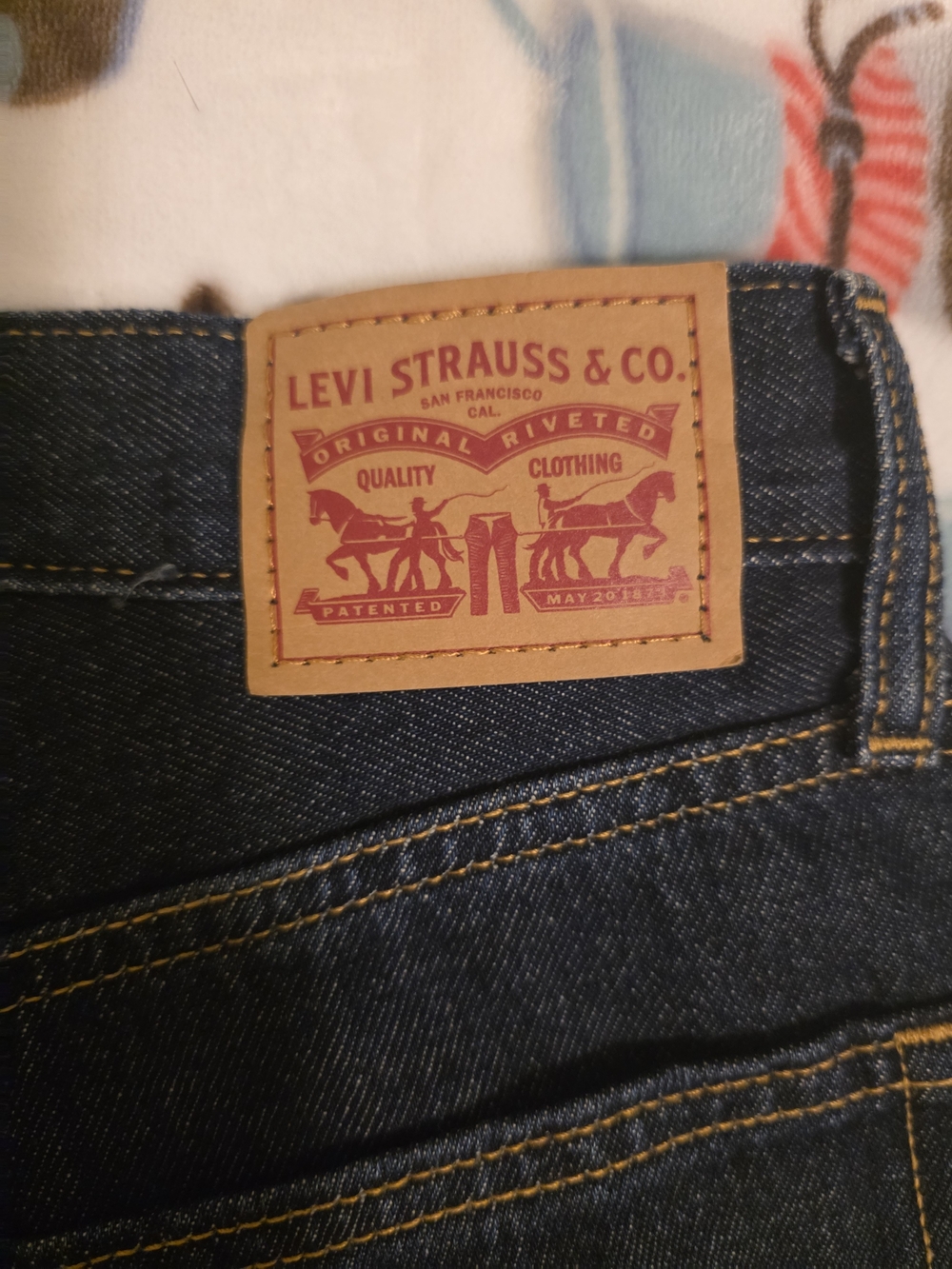 Levi’s Middy Loose Bootcut Jeans - Dark Wash Blue (Size 24) NWT - Picture 5 of 7